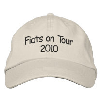 Fiats on Tour 2010 Embroidered Hats