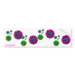 Fibonacci Flower Power Bumper Stickers
