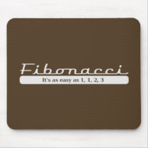 fibonacci... It's as easy as 1, 1, 2, 3 Mouse Pads