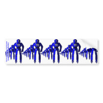 Fibonacci Robots Bumper Sticker