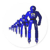 Fibonacci Robots Sticker