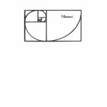 Fibonacci spiral t-shirts