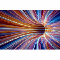 Fibre optic streak tunnel photo cut out