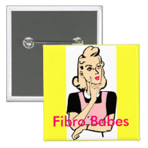 Fibro Babes Pinback Buttons