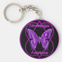 Fibro butterfly key chain