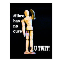 Fibro has no cure mini mani Postcard