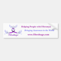 Fibromyalgia awareness bumper stickers