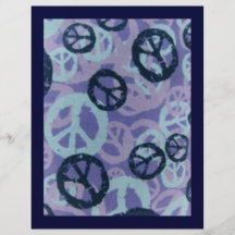 Fibromyalgia Awareness flyer-Peace Signs Design