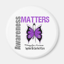 Fibromyalgia Awareness Matters Refrigerator Magnet