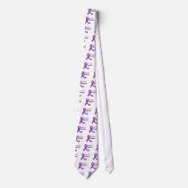 Fibromyalgia Awareness Ribbon Custom Tie