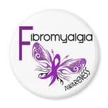 Fibromyalgia BUTTERFLY 3 magnets