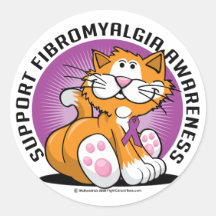Fibromyalgia Cat Sticker