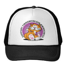 Fibromyalgia Cat Trucker Hats