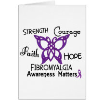 Fibromyalgia Celtic Butterfly 3 Cards