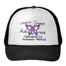 Fibromyalgia Celtic Butterfly 3 Hat