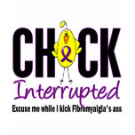 Fibromyalgia Chick Interrupted t-shirts