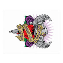 Fibromyalgia Dagger Postcards