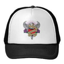Fibromyalgia Dagger Trucker Hats