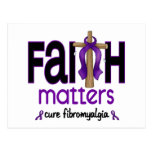 Fibromyalgia Faith Matters Cross 1 Postcards