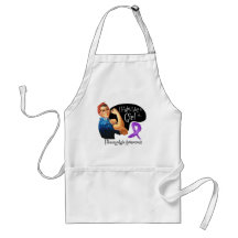 Fibromyalgia Fight Like a Girl Rosie The Riveter Apron