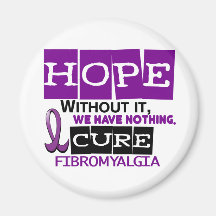Fibromyalgia HOPE 2 Refrigerator Magnets