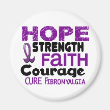 Fibromyalgia HOPE 3 Fridge Magnets