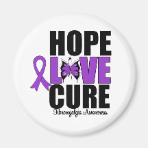 Fibromyalgia Hope Love Cure Magnet