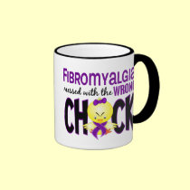 Fibromyalgia Messed With The Wrong Chick mugs