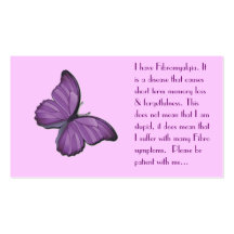 Fibromyalgia Personal card Business Cards