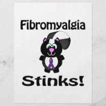 Fibromyalgia Stinks Skunk Awareness Design Flyer Design