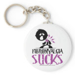 Fibromyalgia Sucks keychains