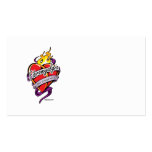Fibromyalgia Tattoo Heart business cards