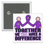 Fibromyalgia Together We Will Make A Difference Button
