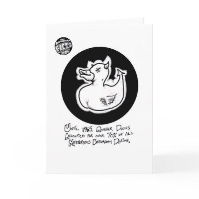 FICTS "Death Duck" Birthday Card by hokusbloke