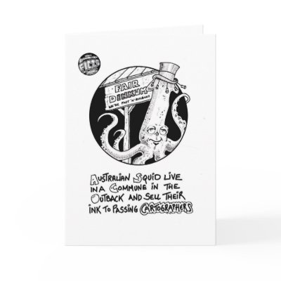FICTS "Squid Ink" Birthday Card by hokusbloke