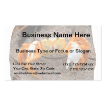 Fiddler crab on beach colourized orange on sand business cards