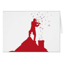 Fiddler  greeting card