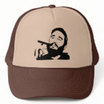 Fidel Castro with Cigar Portrait Hat