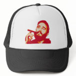 Fidel Castro with Cigar Portrait Hat
