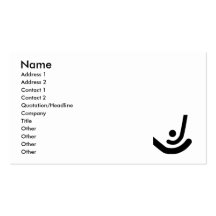 Field Hockey  Black sticks & ball Logo Business Card Templates