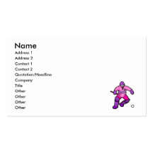 Field Hockey goalie Business Card Template