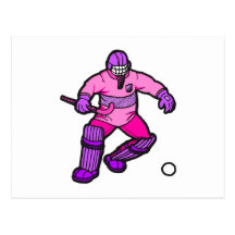 Field Hockey goalie Postcards