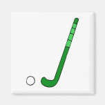 Field Hockey green stick Fridge Magnet
