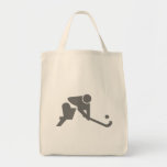 Field Hockey grey silhouette Bags
