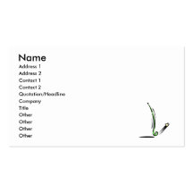 Field Hockey stick Business Card Template