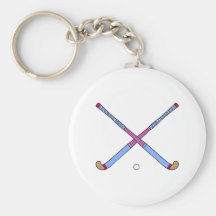 Field Hockey Sticks Keychain