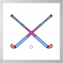 Field Hockey Sticks Posters