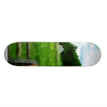 Field Near Weathered Barn Skate Boards