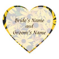 Field of Black-Eyed Susans Save the Date Stickers