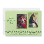 Field of Clover St. Patrick's Day Photo Card invitations